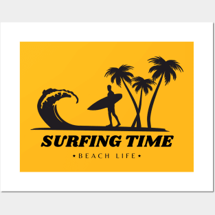 Surfing Time t-shirt Posters and Art